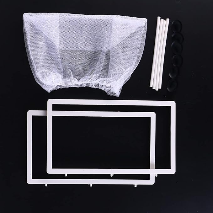 balacoo Fish Isolation Box for Aquarium with Suction Cups Large Size Fish Breeder Net Hatchery Incubator 10.23X5.9X5.9 Inch Separator for Tank Nursery