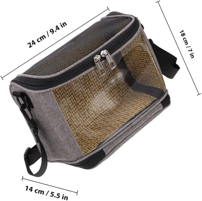 Parrot Carrier Bag Large Capacity Breathable Crossbody Pet Birds Storage Pouch Portable Travel Handheld Bird Cage for Small Parrots and Cockatiels