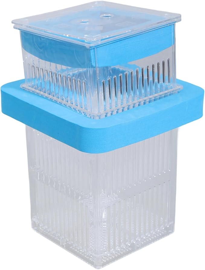 Aquarium Clear Breeding Box Double-Layer Hatchery Incubator for Fish Fry Shrimp Isolation & Spawning Adjustable Partition Fish Breeding Tanks