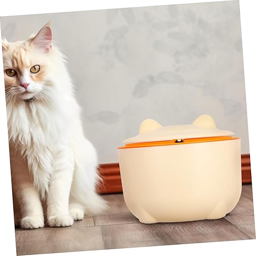 Zerodeko 1Set Enclosed Pet Litter Storage Container with Lid Convenient Operation Trash Can for Waste Management Includes for Spaces and Home