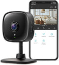 Tapo 2K Indoor Wired Security Camera - Works as a Baby Monitor & Pet Camera, Person/Motion/Baby Cry Detection, 2-Way Audio, Siren, Subscription-Free Local Storage or Optional Cloud, Black, C111