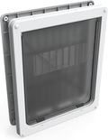 Dog Mate Lockable Large Dog Door (216) - Flap for Large Dogs and Cats, for UPVC, Wall and Wood, Securely Designed for Your Pets, White