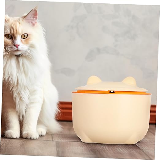 Cabilock 1Set Enclosed Cat Trash Can with Litter Bags Capacity Waste Bin for Cat Litter Easy to Waste Bin Stylish Storage for Home Decor Garbage
