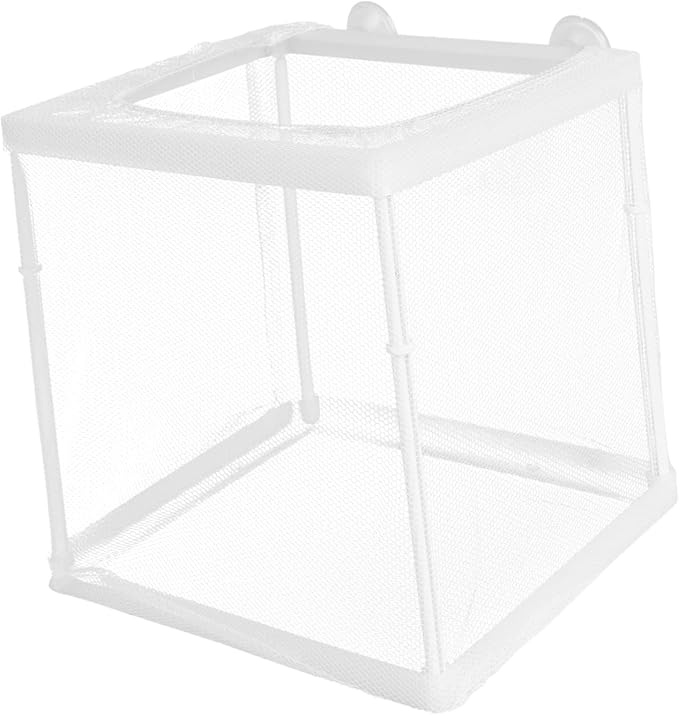 Happyyami Fish Breeder Box Transparent Mesh Isolation Tank for and Fish Easy to Clean Breeding for Aquariums Safe Protection