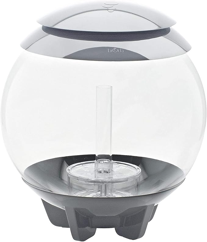 biOrb Halo 15 Acrylic 4-Gallon Aquarium with Multi-Color Remote-Controlled LED Lights, Gray