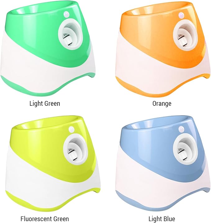 Automatic Dog Ball Launcher, Rechargeable Electric Pet Ball Thrower with One - Button Control, 3 Distance Settings & Soft Tennis Balls - Promotes Exercise Indoors & Outdoor (Light Green)