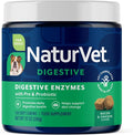 NaturVet – Digestive Enzymes - Plus Probiotics & Prebiotics – Helps Support Diet Change & A Healthy Digestive Tract – for Dogs & Cats (Soft Chews, 120 Count)