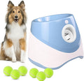 Interactive Dog Toys - Automatic Tennis Ball Launcher for Medium to Large Dogs, Outdoor Exercise & Training, Perfect Home Dog Toy 6 Ball (Purple, Standard)