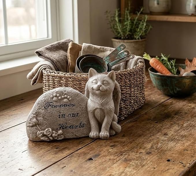 Napco Small Cat Memorial Stone