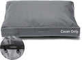 COSHNIBI Dog Bed Covers Replacement Washable,Waterproof Dog Bed Cover with Zip and Carry Handle for Dog/Cat 48''Lx36''Wx4''H-Grey