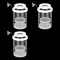 Aquariums Breeding Box Hatchery Shelter House for Guppy Bettafish Clownfishs with Divider Design Floating House 3PCS Bettafish Nursery Tanks
