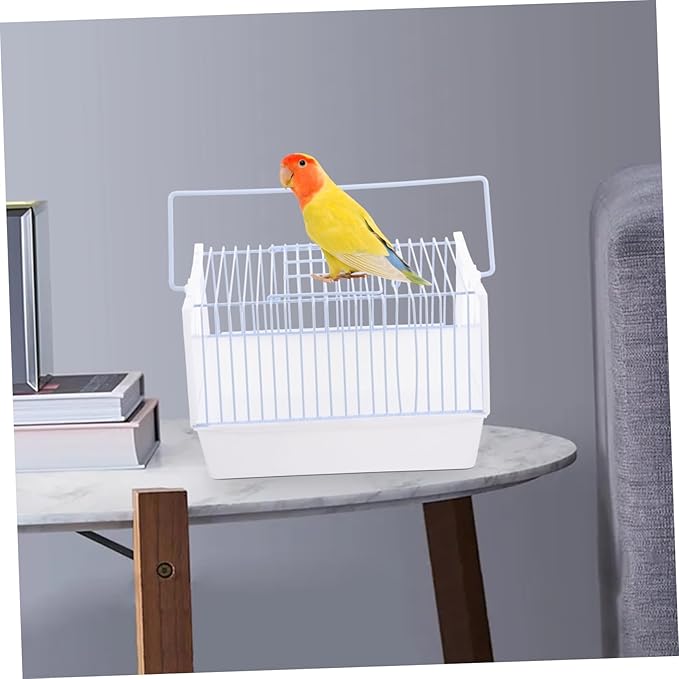 1set Portable Lightweight Bird Carrier Cage Handle Parrot Travel Cage for Small Pets Breathable Design for Comfort and Security for Outdoor Adventures