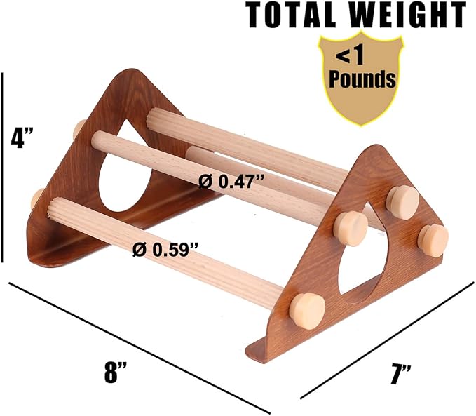 Baby Chick Perch, Durable Metal Stand with Wooden Roosting Bar for coop and brooder, Training Chicken Perch Easy to Assemble and Clean, Fun Toys for Chick (Brown Wood, Wooden Bars)