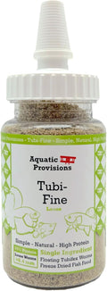 Tubi-Fine Freeze Dried Loose Tubifex Worms 0.5 oz, Floating Fish Food for Freshwater and Marine Aquarium Fish