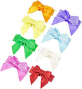 Cute Puppy Supplies Dog Accessories for Large and Medium Dogs - Hair Bows and Pet Grooming Products - 8ct Small Dog Bows Girl Hair Clips (1 inch)