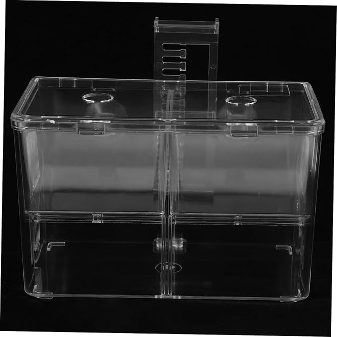 VANZACK Fish Tank Incubator Box Divider for Fry Betta Fish Breeding Lightweight Aquarium Hatching Box Improved Survival Rates for Newborns
