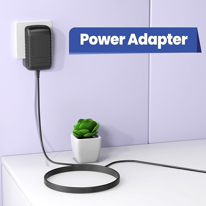 12V DC Power Supply, Replacement for Meowant Self Cleaning Cat Litter Box, Litter Box Power Cord for Meowant Self Cleaning Cat Litter Box