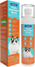 Cat Deterrent Spray, Natural Cat Repellent Spray with Citrus Scent, Traning Aid for Urine Marking & Anti-Scratch, Safe for Furniture, Plant & Rugs (Orange)
