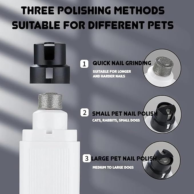 Silent Groom Pro Pet Nail Grinder| Low Noise Quiet Claw Trimmer for Dogs, Cats and Other Animals | Safe & Stress Free Nail Grooming, Ideal for Sensitive Dogs of All Breeds & Sizes (Black)