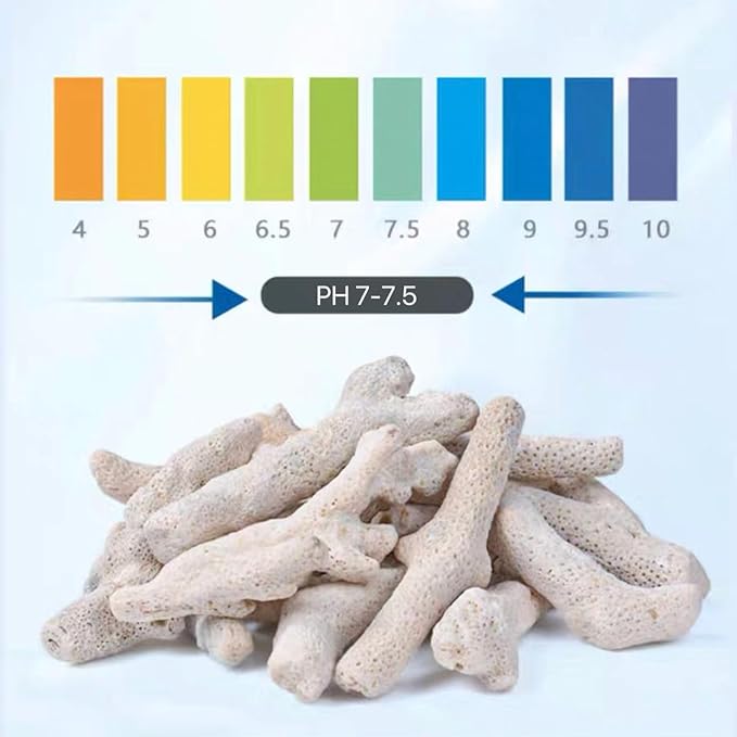 Crushed Coral Filter for Aquarium,Fish Tank Crushed Coral for Freshwater Aquarium Ph Aquarium Bio Filter Media Bag Reusable Aquarium Filter