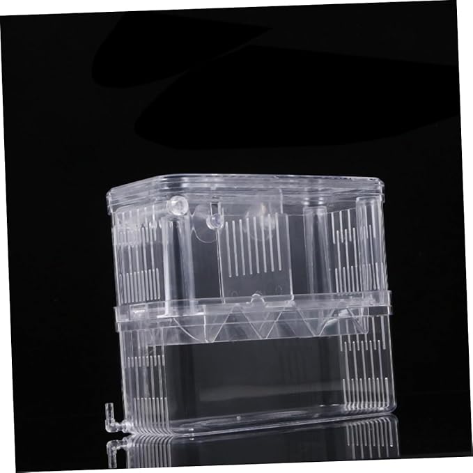 Housoutil Fish Breeding Tank Hatching Box Betta Fish Habitat Box for Aquarium Easy to Clean