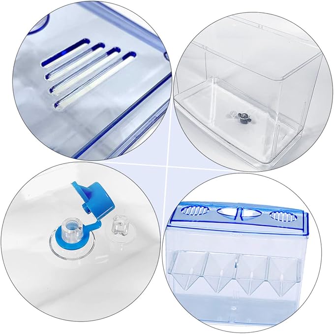 FRCOLOR 1pc Small Fish Hatching Isolation Box Freestanding Self-Floating Breeding Tank for Betta and Shrimp Easy to Clean Safe for