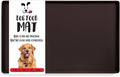 DogBuddy Dog Food Mat – Waterproof Dog Bowl Mat for Food and Water, Silicone Pet Feeding Mats for Floors, Non-Slip Placemat with High Edges for Dogs Bowls, Puppy Essentials (S: 19" x 12", Coffee)