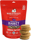 Stella & Chewy's Freeze-Dried Raw Dinner Patties - Absolutely Rabbit Recipe - High Protein Grain-Free Puppy & Dog Food - Perfect For Picky Eaters - 5.5 oz