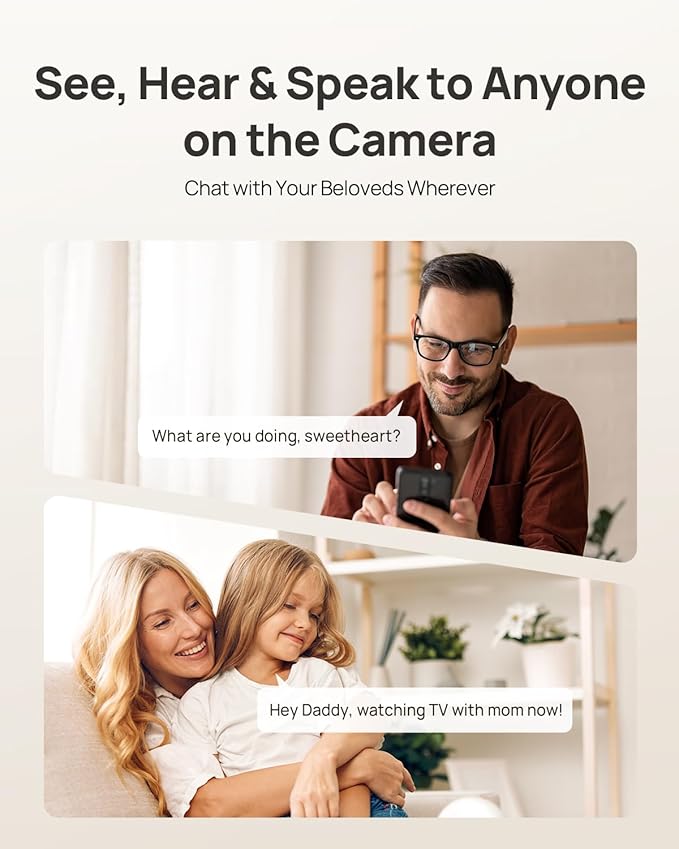 Anona 4K UHD Indoor Camera with 256GB SD Card, Pet/Dog/Baby Security Camera with Phone App, 360° Pan-Tilt, 2.4G/5G Wi-Fi 6, Auto-Tracking, Person/Pet/Baby Crying Detection, Privacy Mode, Two-Way Audio