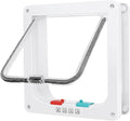 Cat Door, Safety Pet Door with 4 Way Lock, Weatherproof & Easy Installation Cat Flap Door for Interior Exterior Door, Window, Wall(X-Large, 8.66in x 7.67in Flap)