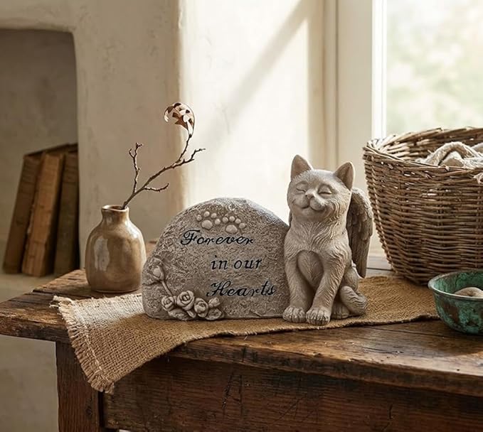 Napco Small Cat Memorial Stone