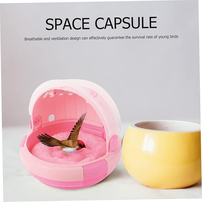 Small Bird Travel Cage Parrot Carrier Easy to Carry Bird Carrier Pad Safe