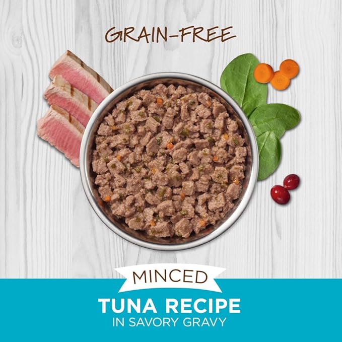 Instinct Original Minced Natural Wet Cat Food, Grain Free Recipe - Real Tuna, 3.5 oz. Cups (Pack of 12)