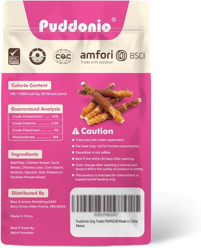 Dog Treats Rawhide Sticks with Chicken, Duck & Chicken Liver, Triple Flavor Beefhide Chews for Small & Medium Dogs, 5 Inch, 30 Count, 21.16 oz