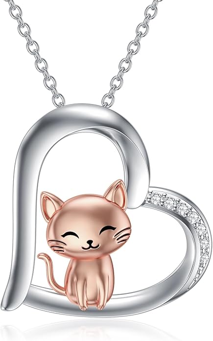 KZX Cat/Dog/Phoenix/Eagle/Whale/Shark/Puffin/Starfish/Chicken/Butterfly/Owl/Bee/Frog/Seahorse Necklace Sterling Silver Animal Pendant Jewelry Gift for Women