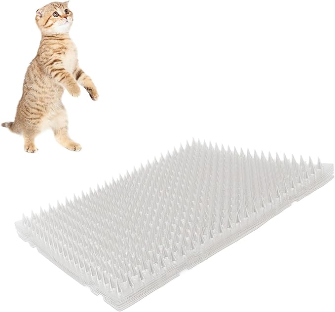 8Pcs Cat Mats, PVC Material Deterrent Scat Mat, Recyclable and Safe for Indoor Outdoor Use, Large Coverage to Protect Your Home from Unwanted Pets