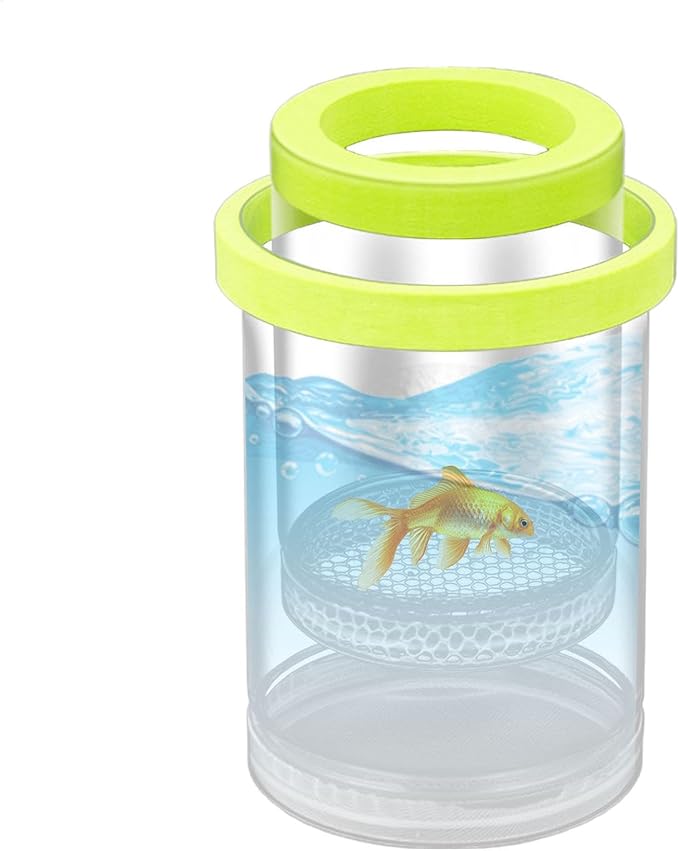 Floating Fish Isolation Box for Fish Tank, Floating Aquarium Breeder Hatching Box Clear Egg Isolation Net Incubation Boxes for Clownfishes Betta Guppy