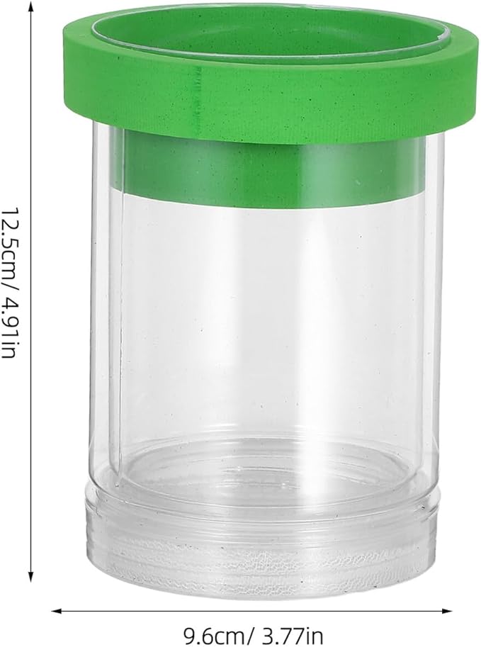 Small Fish Breeding Isolation Box with Floating Egg Net and Divider, Aquarium Hatchery Incubator for Guppy Fry, Green Compact Fish Tank Breeder Chamber