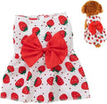 Dog Dress,1PC Dog Dresses with Cute Bowknot,Summer Dogs Clothes Pet Princess Dresses for Chihuahua Yorkies Puppies Cat Outfit