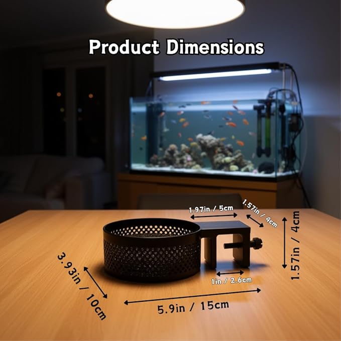 Aquarium Water Change Diffuser – Spill-Proof Water Changer for Rimless & Rimmed Fish Tanks, Protects Substrate, Plants & Decorations, Safe for Fish and Shrimp (Black, Medium)