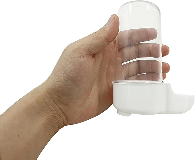 Uenhoy 2 Pcs Bird Feeder Plastic Parrot Drinker Water Feeder Bird Food Dispenser for Cage Watering Supplies for Parrot, Parakeets, Budgie, Lovebirds, 200ml/6.76 fl oz