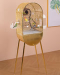 Decorative Large Bird Cage, Spacious and Ventilated Birdcage, Modern Metal Parakeet Cage with Interactive Door for Budgies, Lovebirds, Cockatiels