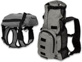 K9 Sport Sack Walk-On - X-Small, Shark Skin Gray - Ideal for Dogs with 9-12” Back Length - Lightweight, Packable, Backpack-Style Carrier - Includes Compatible Harness & Storage Bag