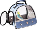 Portable Bird Carrier, Pet Travel Transport Cage for Small Animals (Blue, DWL)
