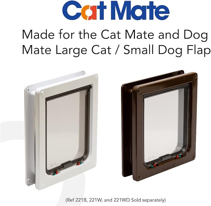 Cat Mate Wall Liner - Compatible with Large Closer Pets, Cat Mate & Dog Mate Pet Flaps 221 & 357, White (Pack of 1)