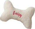 Personalization Universe Personalized Dog Bone Pet Pillow - Soft, Plush Dog Bed Accesory with Custom Name Embroidery, Zipper Closure, Emroidered with Dogs Name - Large