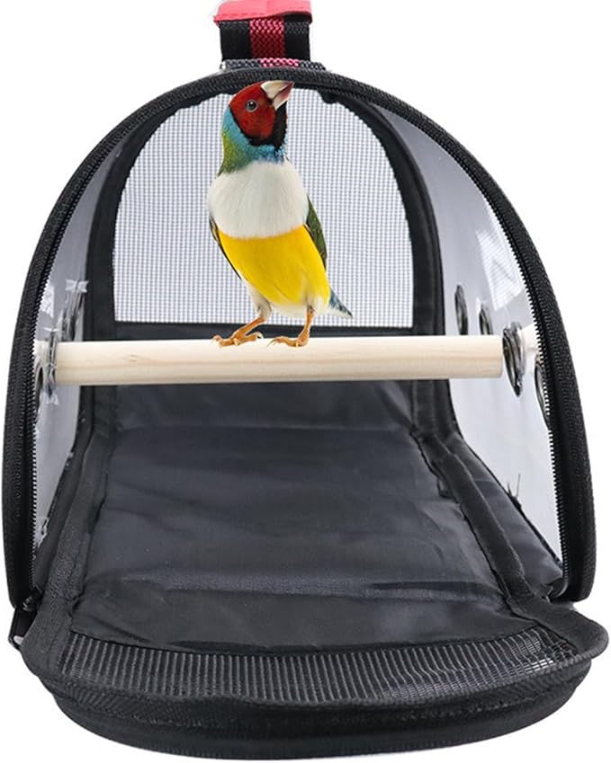 Bird Carrier Portable,Lightweight Breathable Parrot Outgoing Bags,Small Pet Carrier Bag with Shoulder Strap,Bird Rat Guinea Pig Squirrel Carrier_L