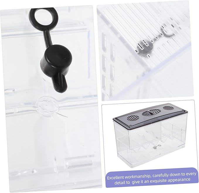 SUPVOX Fish Tank Breeding Box Aquarium Accessory Acrylic Isolation Box for Fish Fry Safe Easy Install