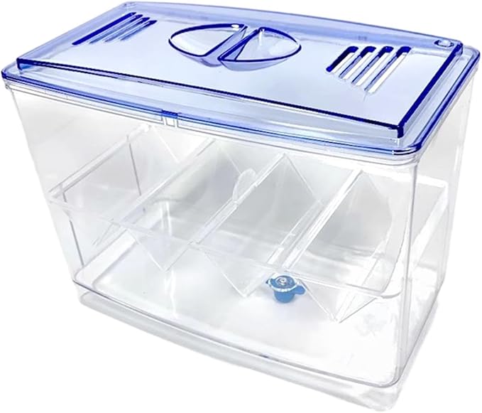 Fish Breeding Box Isolation Hatchery 7.09x3.74x5.31 Inch Transparent PP Floating Tank for Guppy Shrimp Baby Fish