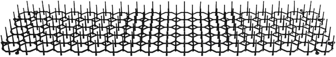 HouseVibe Cat Deterrent Mat with Spikes Anti Climbing Prickle Strips Animal Barrier for Garden Walls Outdoor 8.27x6.30 inch